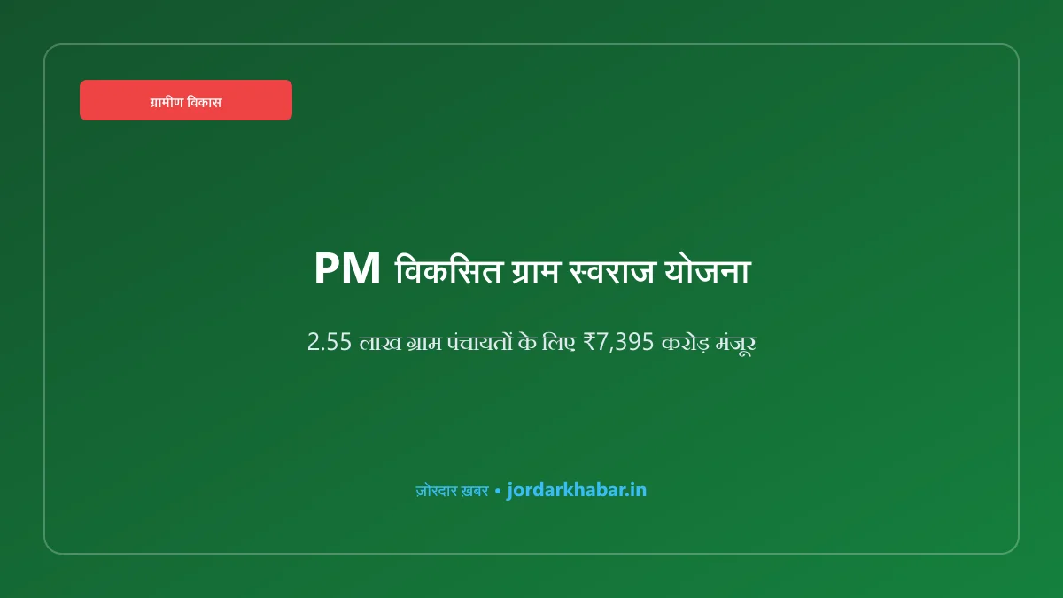 प्रधानमंत्री विकसित ग्राम स्वराज योजना ग्रामीण विकास का प्रतीकात्मक चित्र